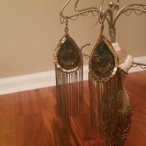 Peacock Earrings
